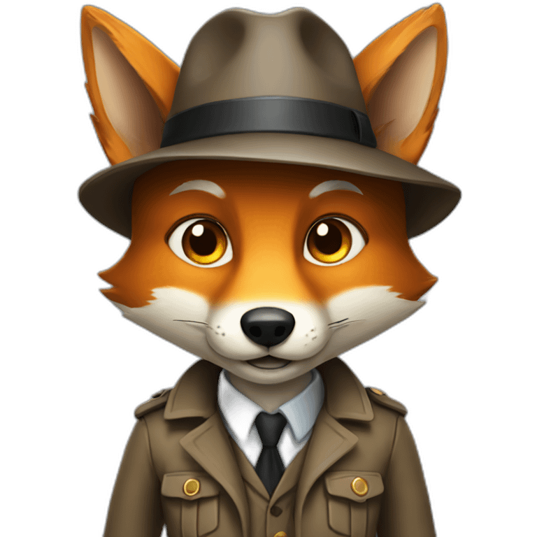 detective fox emoji