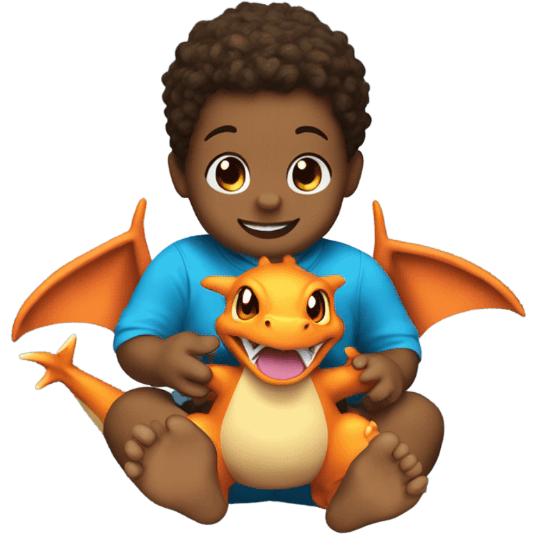 baby with charizard pokemon  emoji