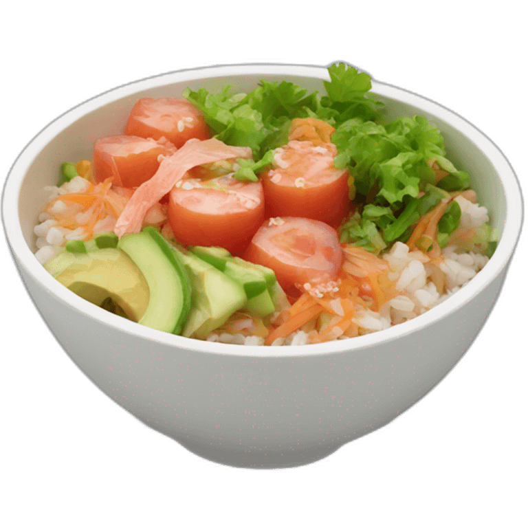 Poke bowl emoji