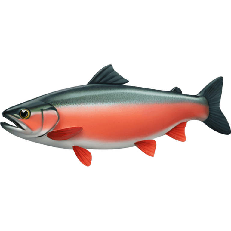 sockeye salmon facing to the left emoji