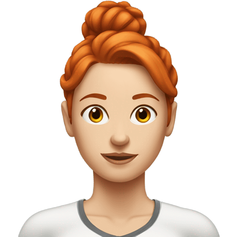 Redheaded women at gym emoji