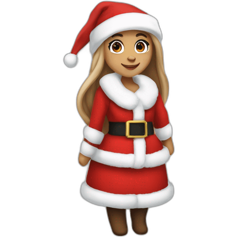 Ariana grande as santa (full height) emoji