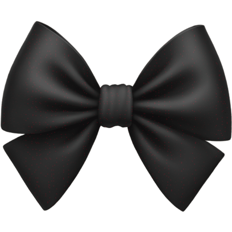 Black bow emoji