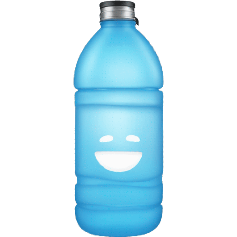 water bottle with word emoji