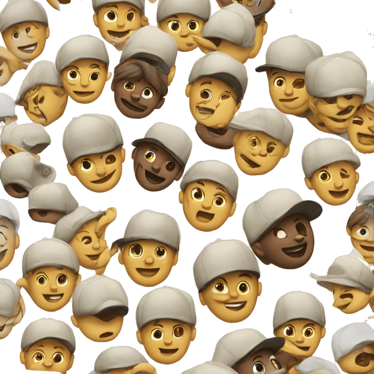 Emoji with backwards hat emoji