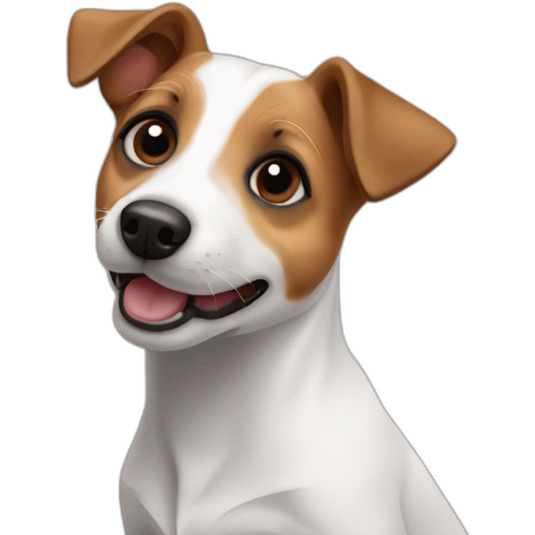 Cute little Jack Russell emoji