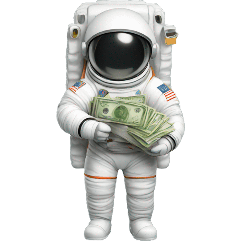 astronaut with money emoji