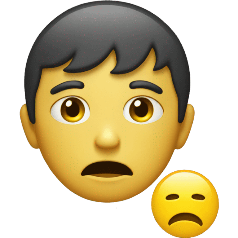 judgmental and shame emotion yellow circle emoji