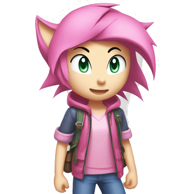 Amy Rose sonic emoji