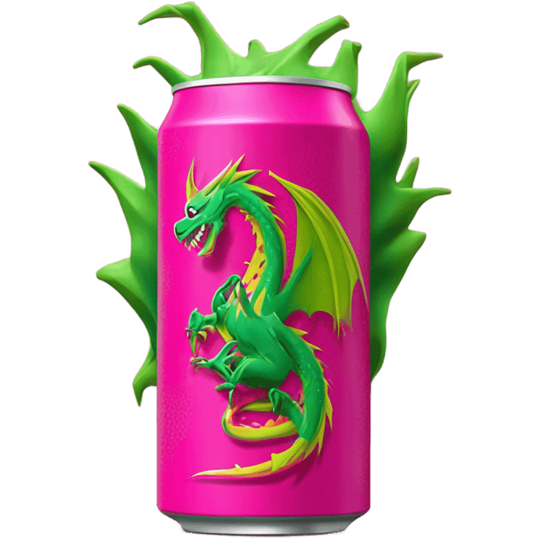 Energy Drink with the Taste of a Dragonfruit Dragon  emoji