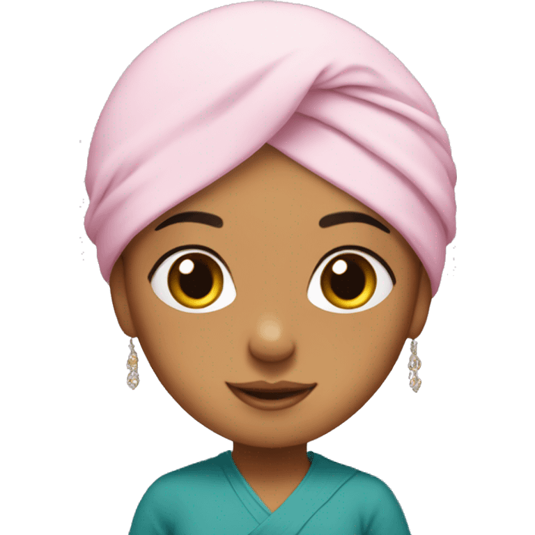 Sikh Girl wearing a around turban  emoji