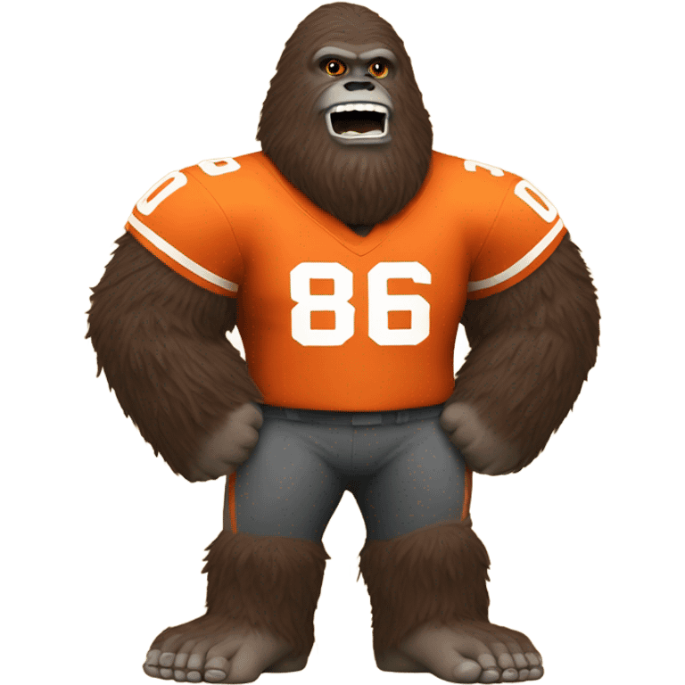 Bigfoot with giants jersey emoji