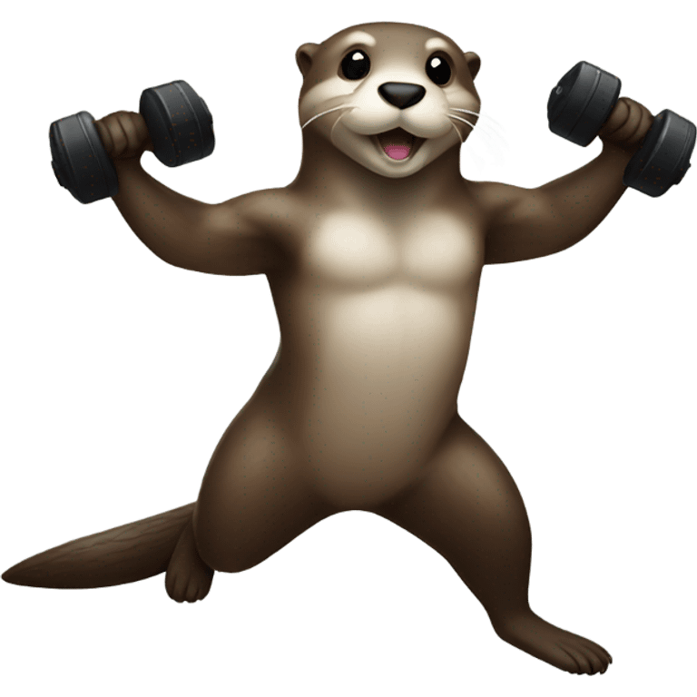 otter working out emoji