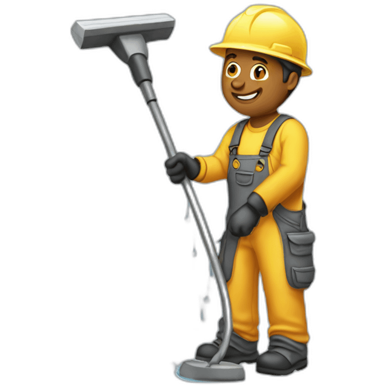 Powerwashing man emoji