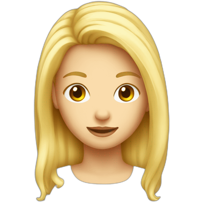 blond girl head beer emoji