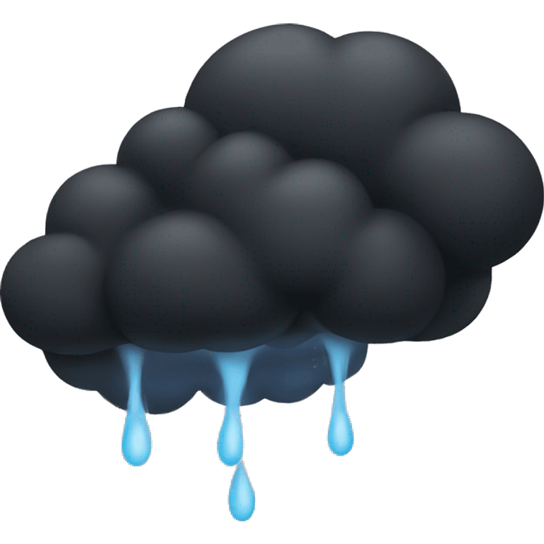 Black cloud emoji