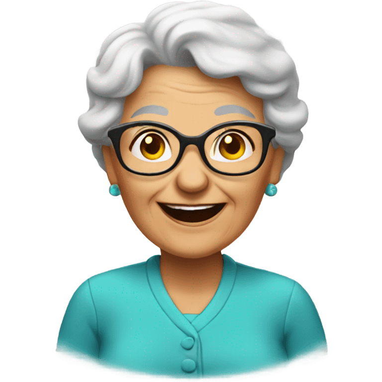 happy grandma  emoji