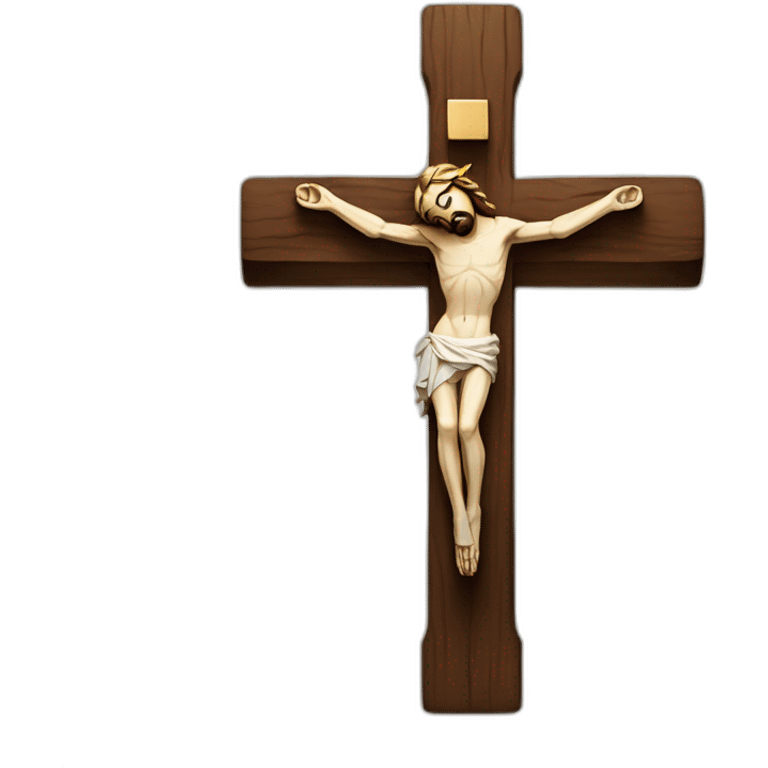 crucifix wooden made without jesus emoji