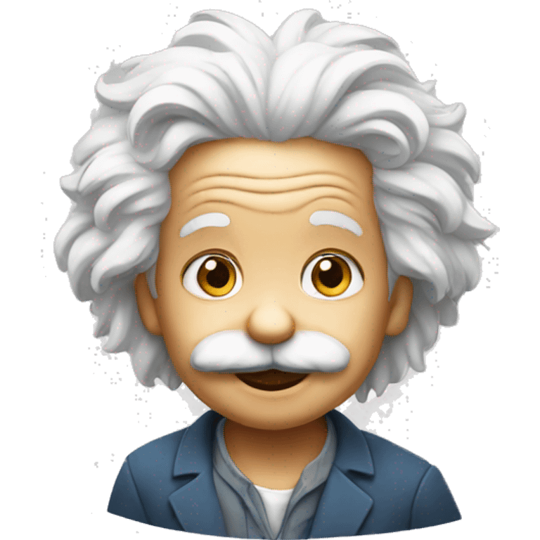 Einstein in kid emoji