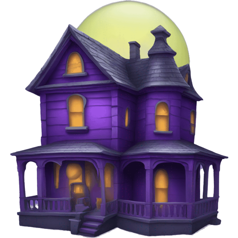 haunted-house purple emoji