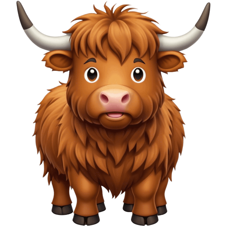 Happy highland cow emoji