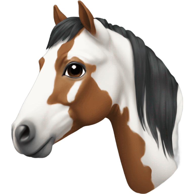 Pinto horse emoji