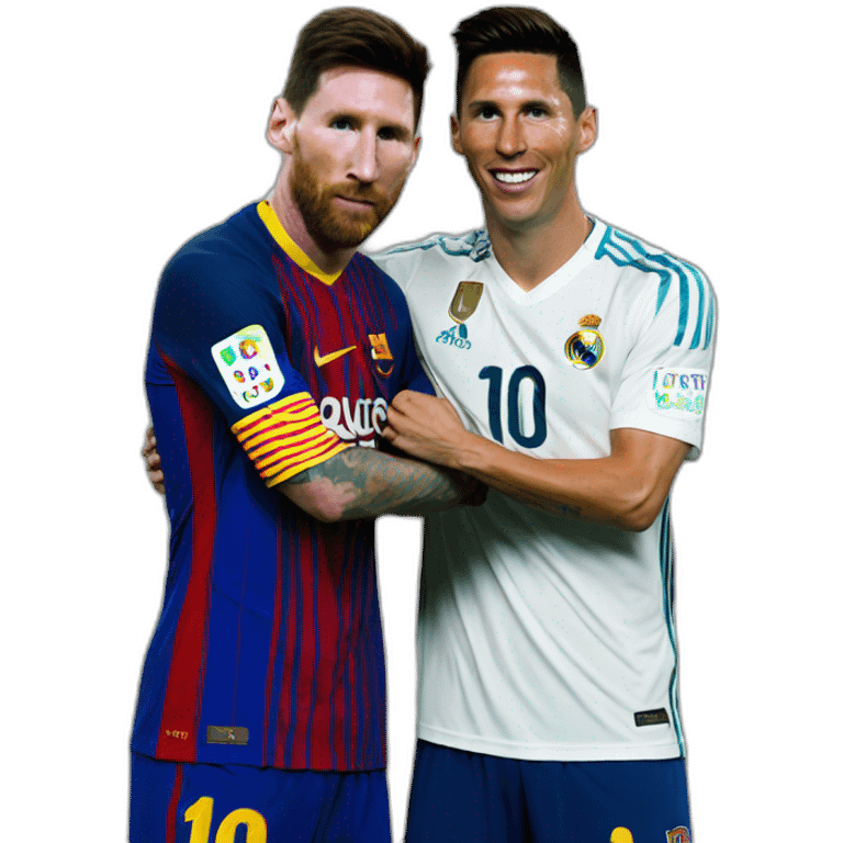 messi y cristiano emoji