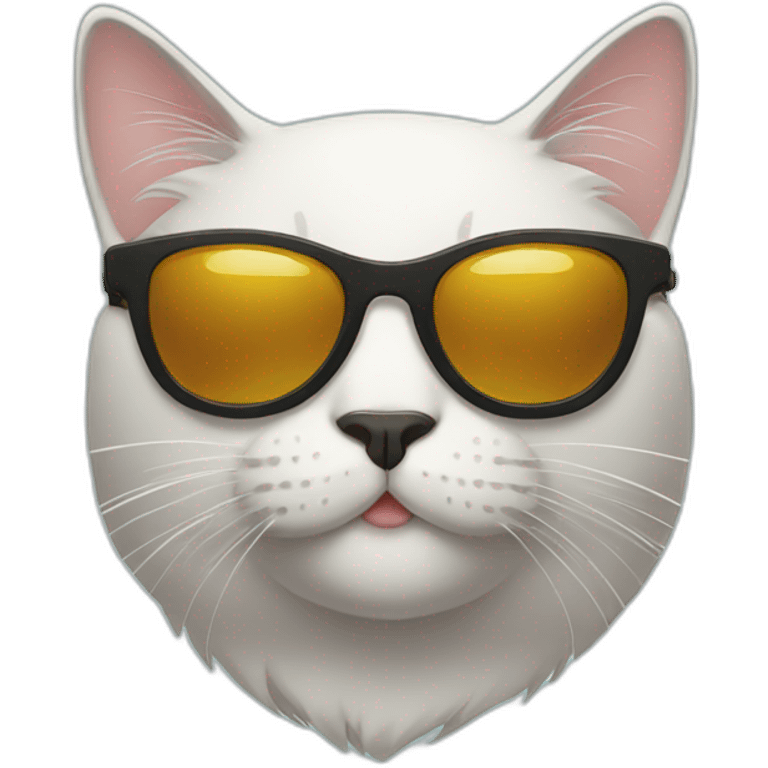 Cat with sunglasses emoji