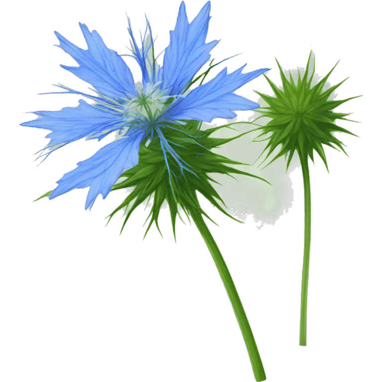 love-in-a-mist flower emoji