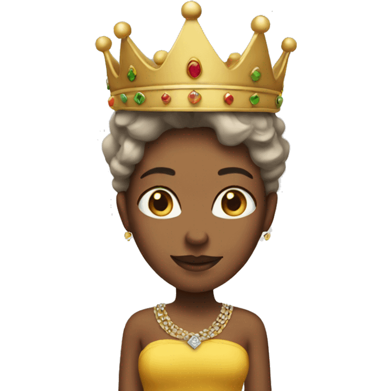 Queen with a crown emoji