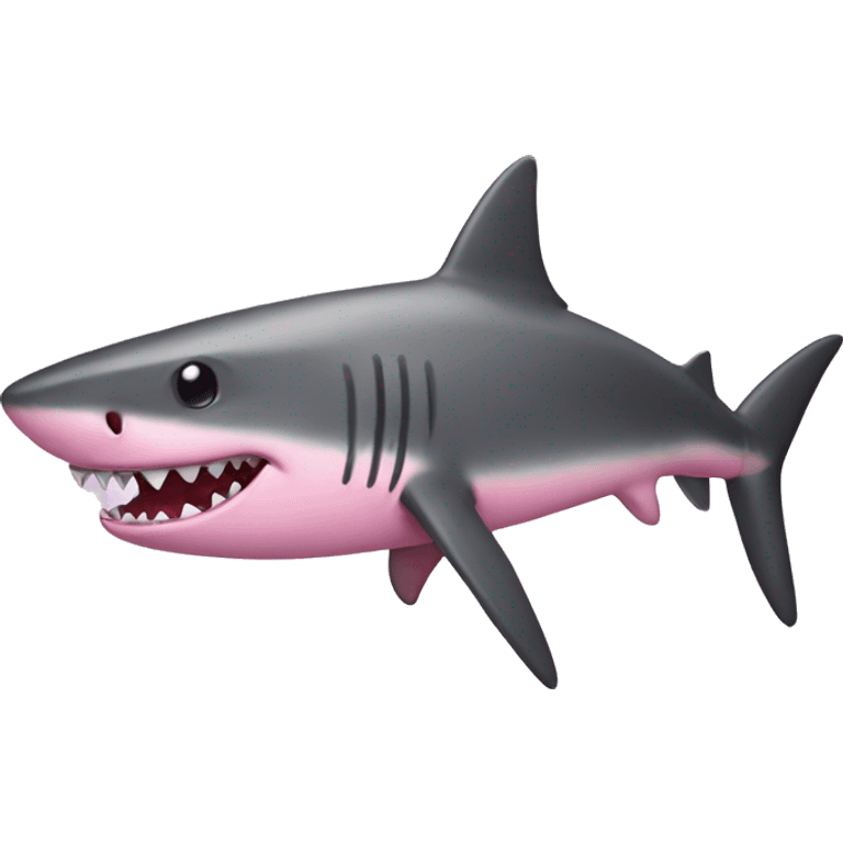 pink shark emoji