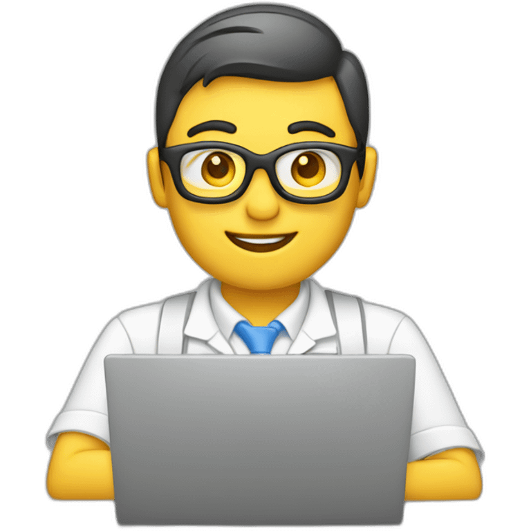 engineer mechanical designer with laptop emoji