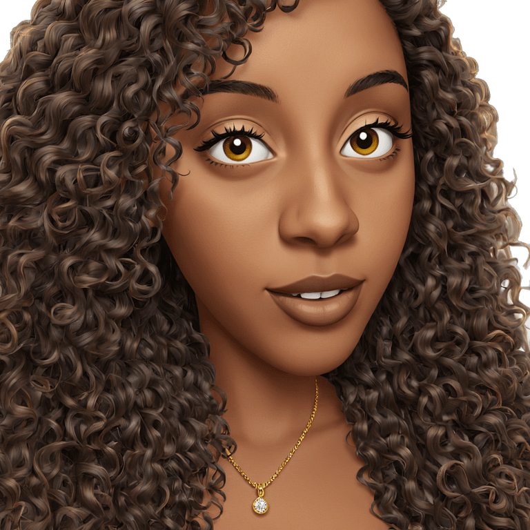 brown-skinned girl with jewelry emoji