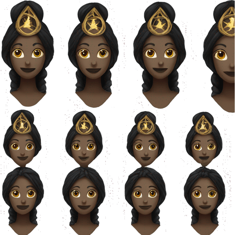 Hekate goddess of the night and magic- triple goddess black emoji