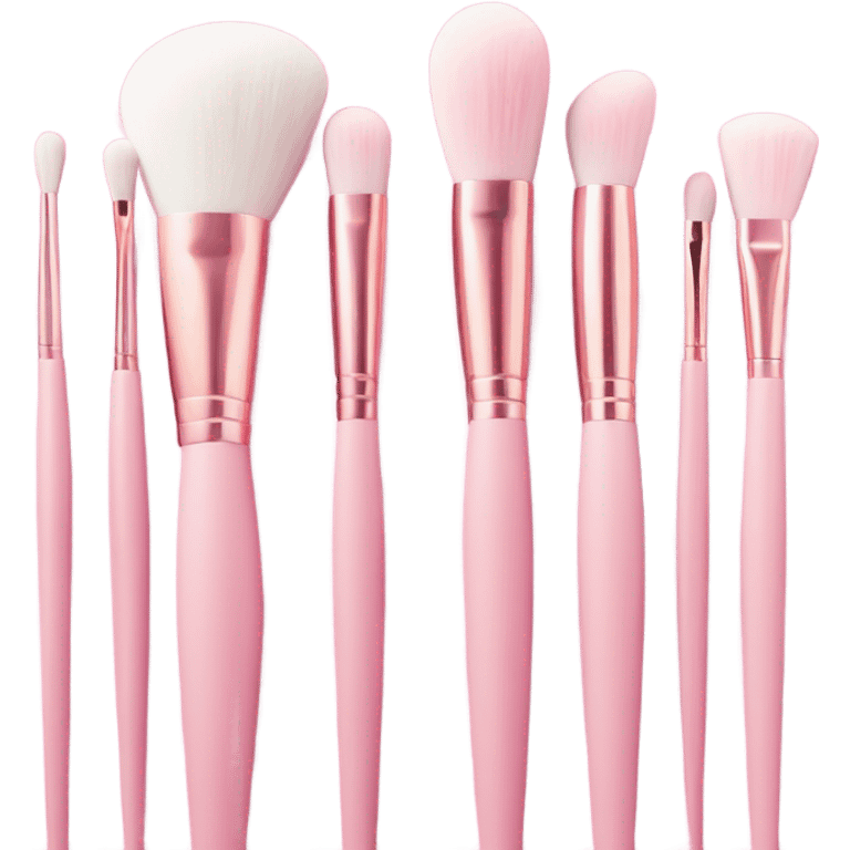 pink aesthetic makeup brush emoji