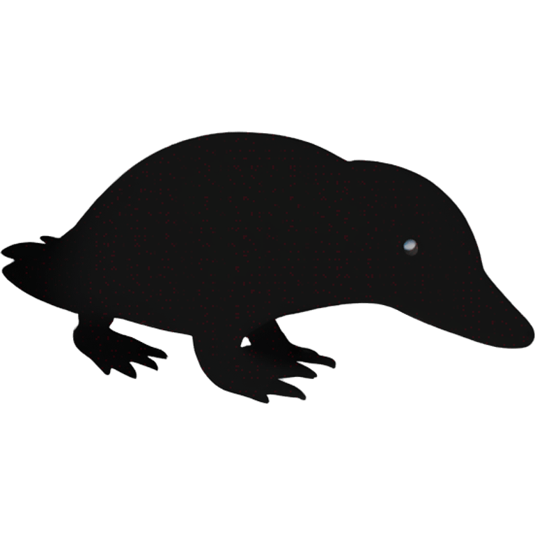 Platypus Silhouette emoji