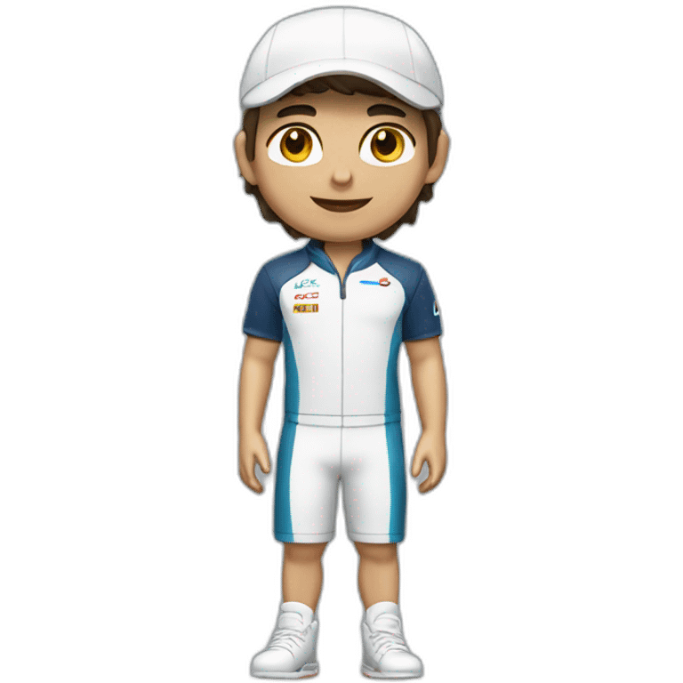 pilote de F1 joue au tennis de table emoji