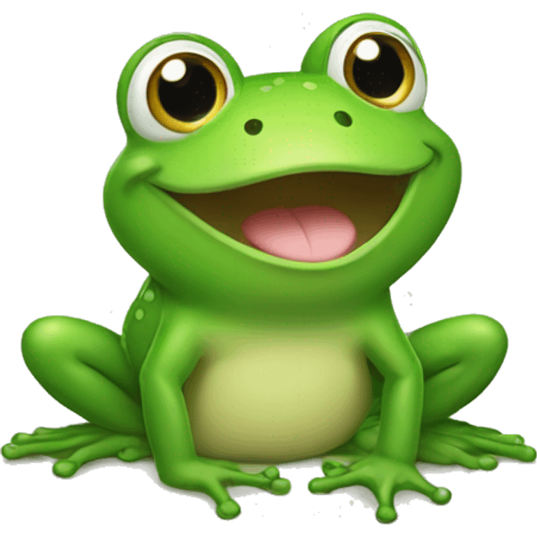 happy frog emoji