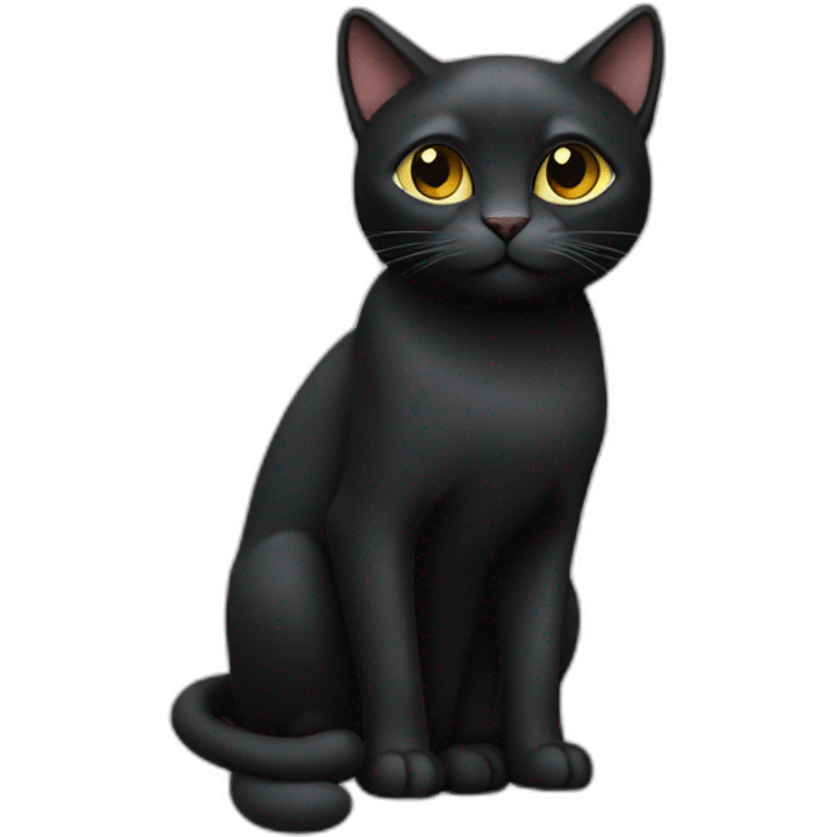 Gato negro emoji