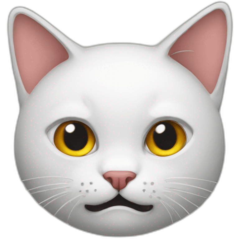 Panic cat emoji