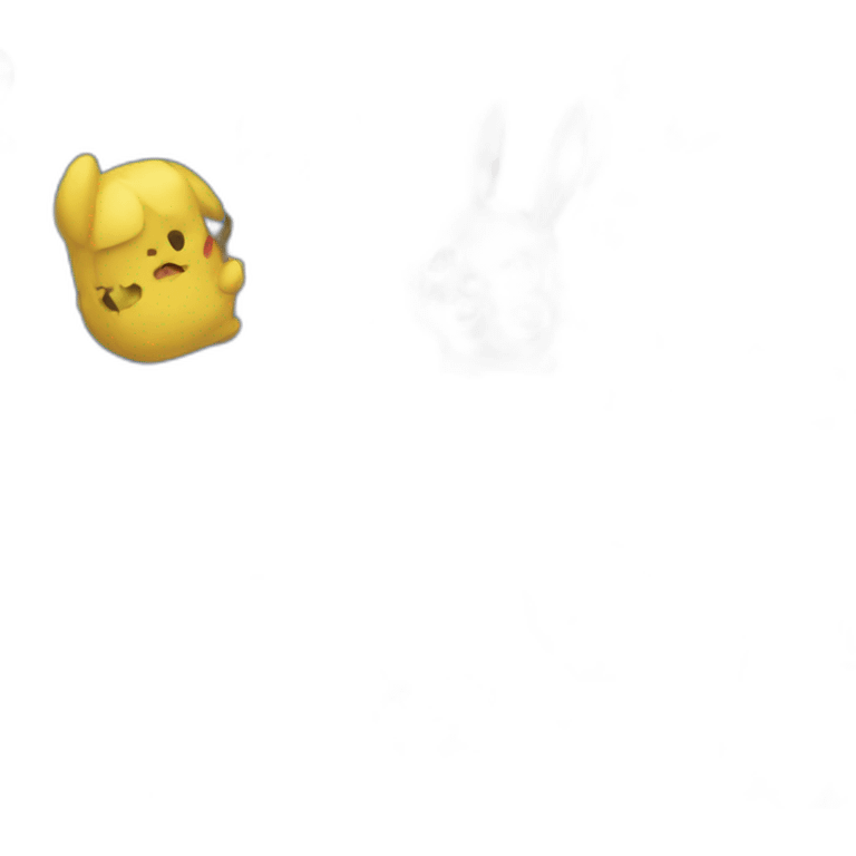 Pikachou bleue emoji