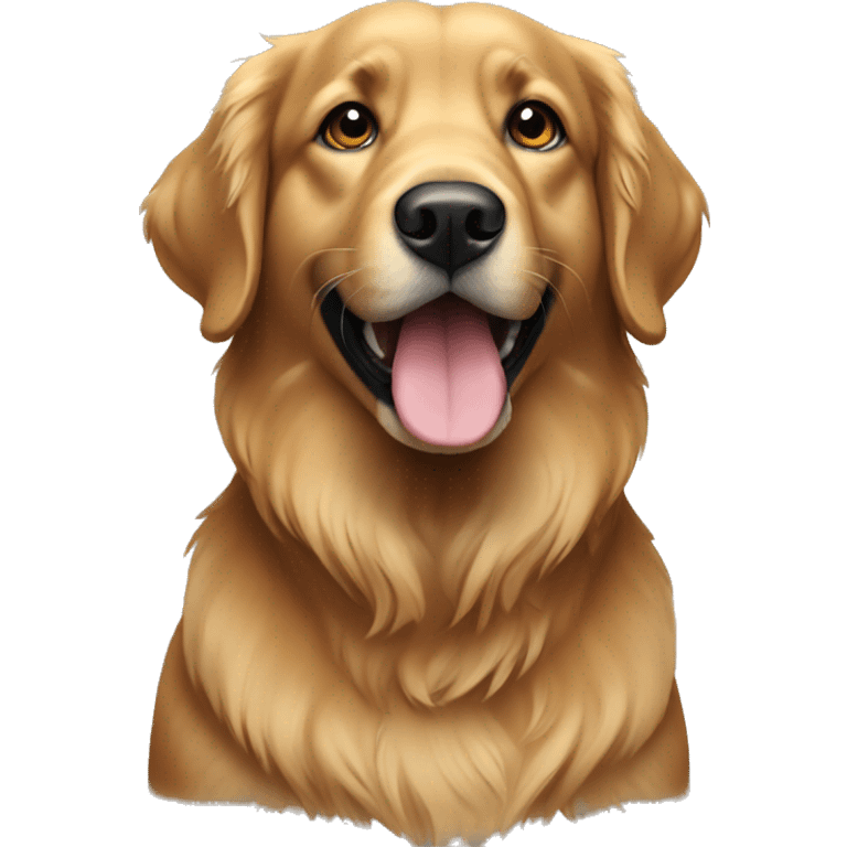 black golden retriever emoji