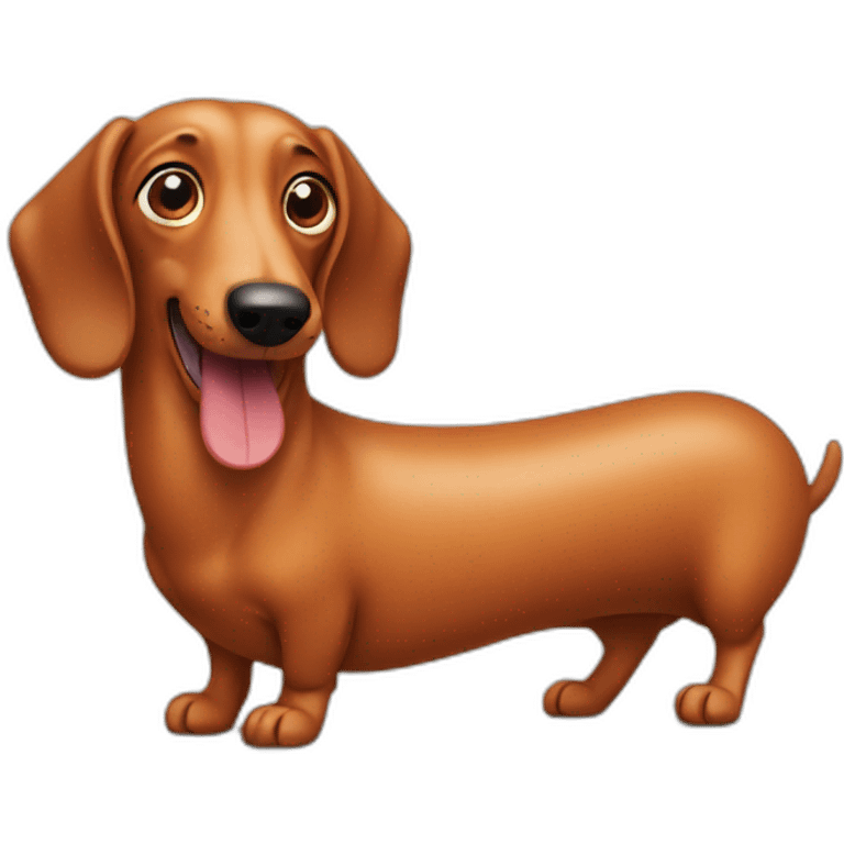 Sausage dog as a sausage emoji