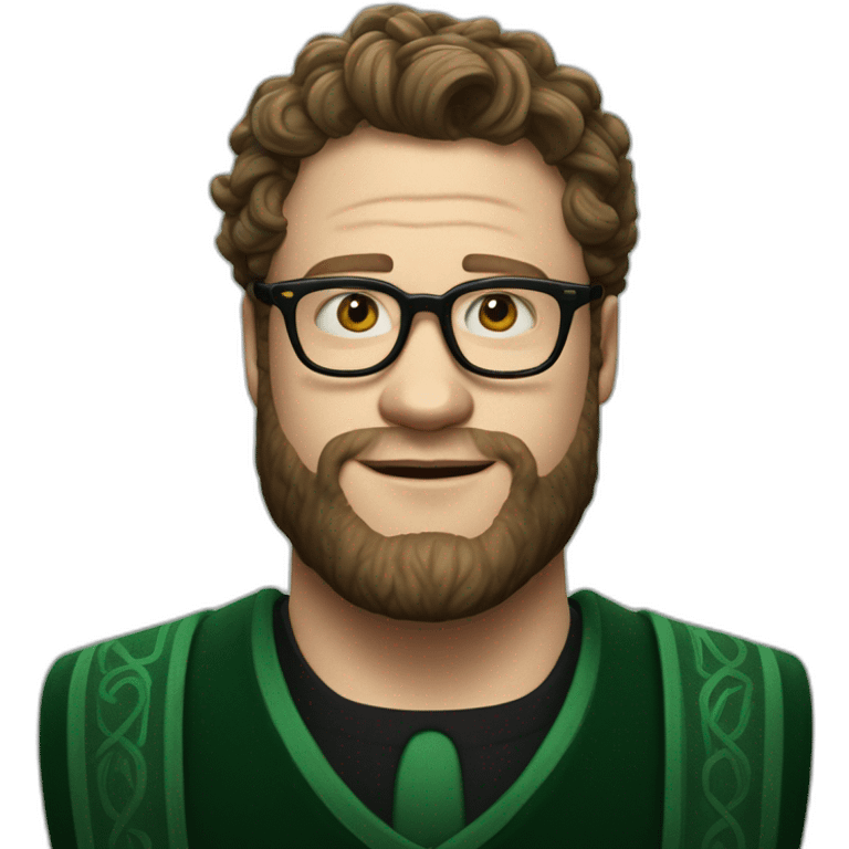 Slytherin Seth rogen emoji