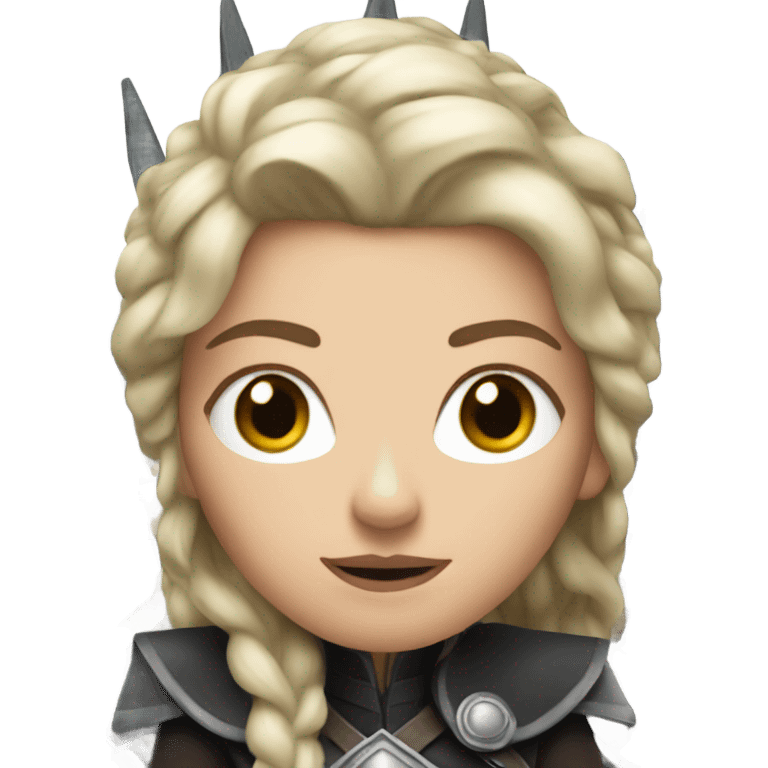 White Woman on the Iron throne emoji