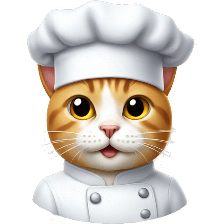 cat wearing a chef hat emoji