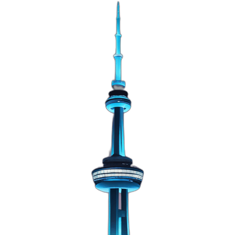 Cn tower night emoji