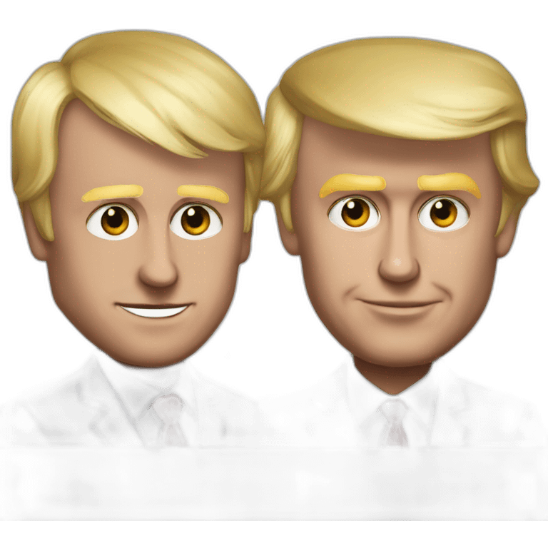 Emanuel Macron fusioned with Donald Trump emoji