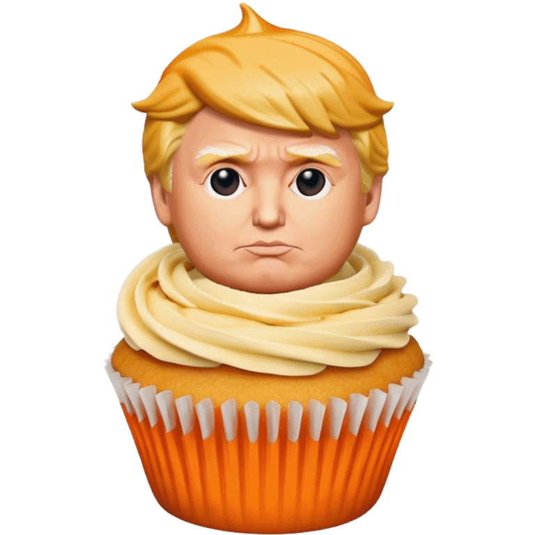 Donald trump as cupcake  emoji