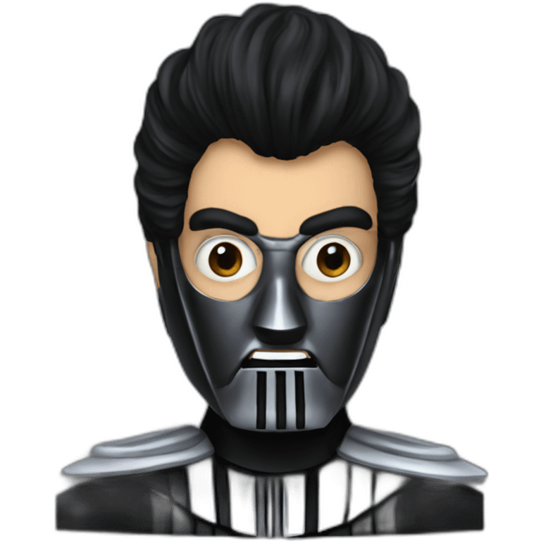 Darth Vader pompadour emoji